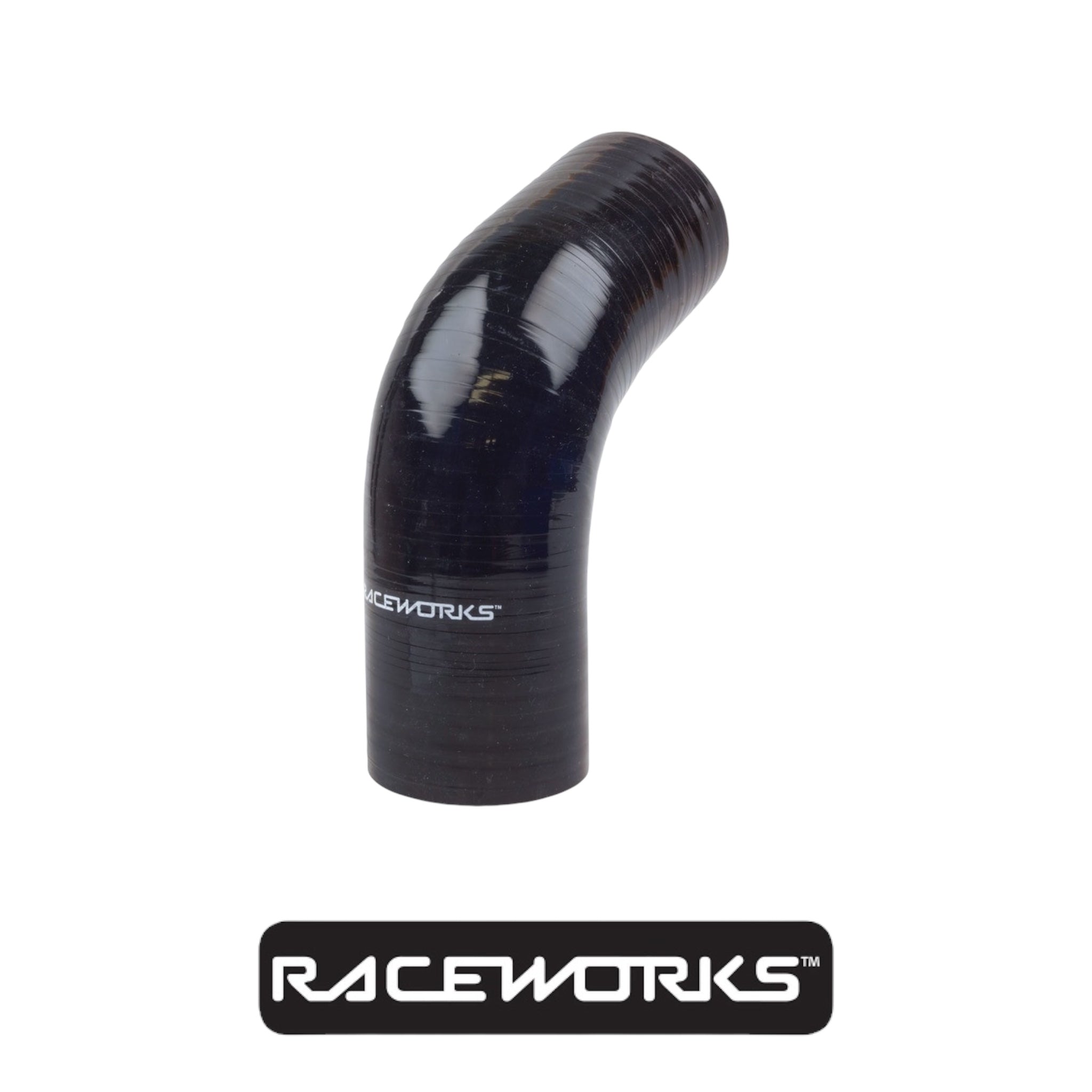 Raceworks SHE-067-200BK 67° 2" (51mm) Black Silicone Hose
