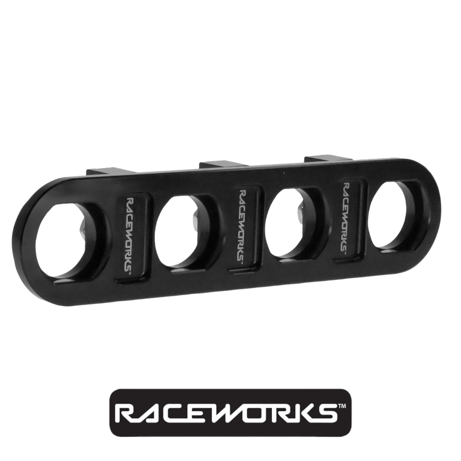 Raceworks 4 Way Bulkhead Plate RWF-838-04BK