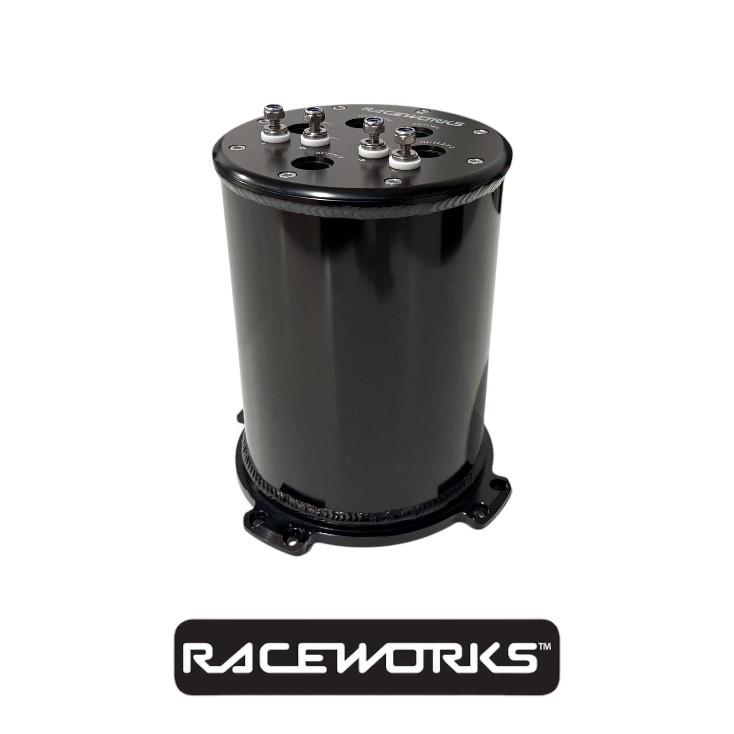 Raceworks Twin Pump 2.8L Surge tank ALY-083BK