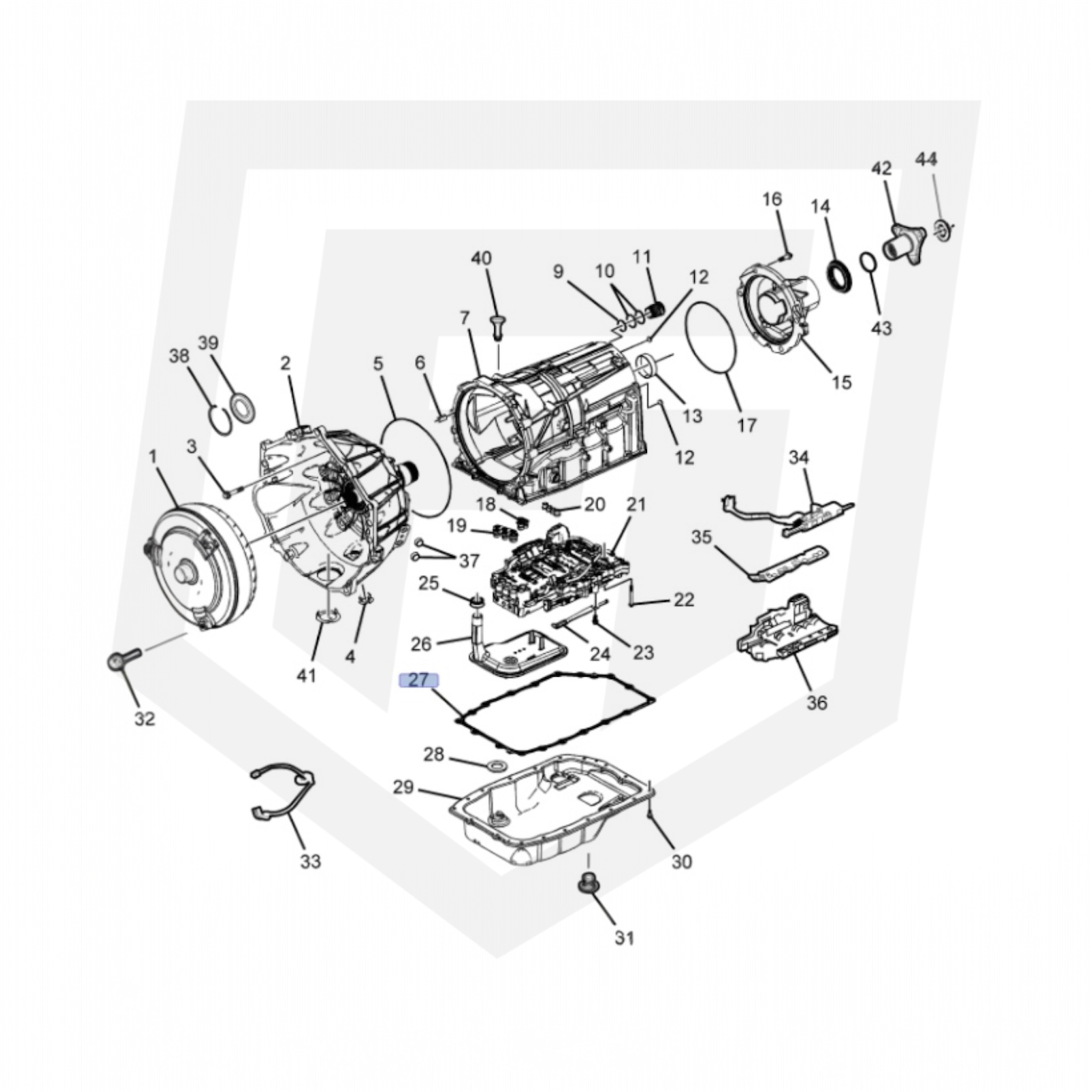 Genuine GM 6L80E Transmission Pan Sump Gasket 24224781 – Fits Holden VE VF Commodore & HSV 6-Speed Auto by Fast Industries