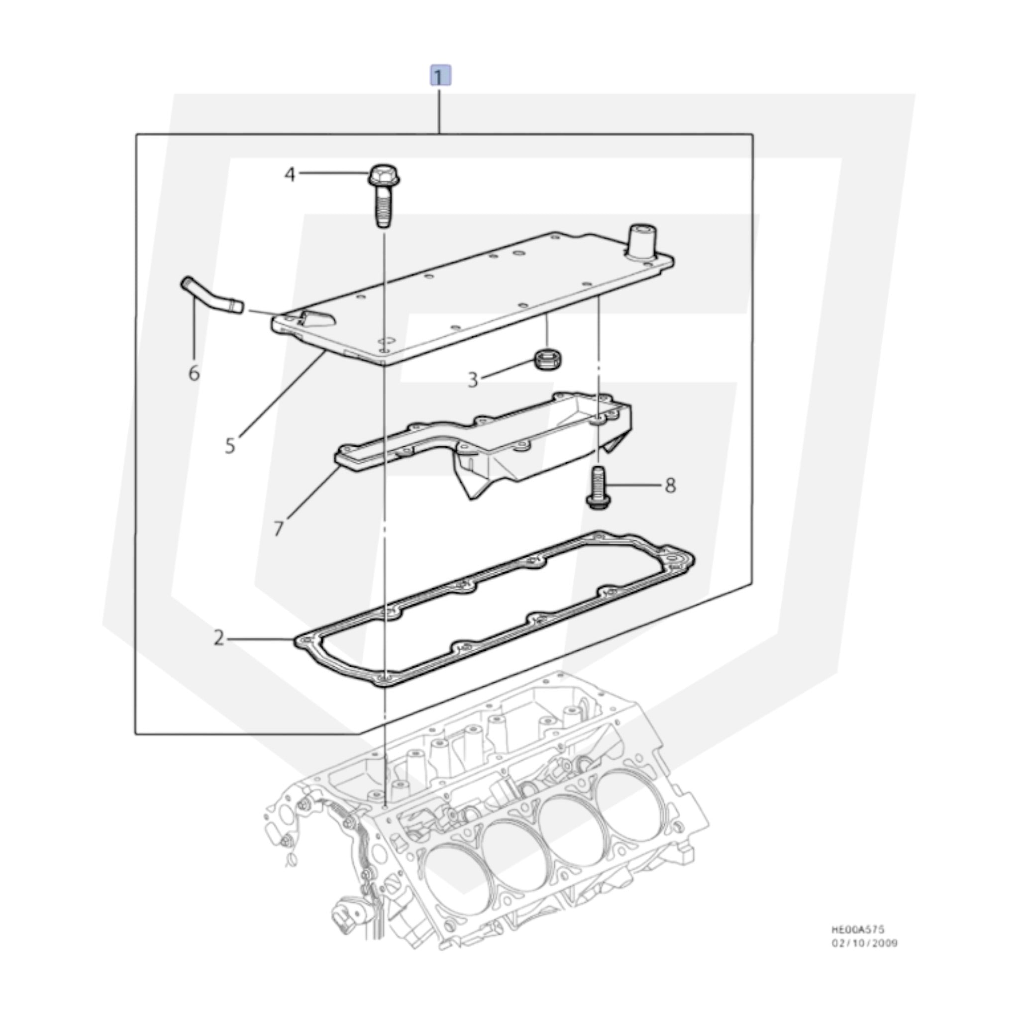 Genuine GM LS Valley Plate Seal 12610160 by Fast Industries