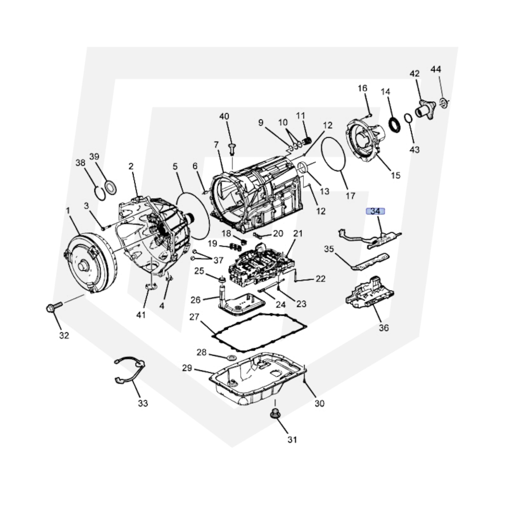 Genuine GM Selector Position Sensor 24242938 – Suits 6L80E / 6L50E by Fast Industries