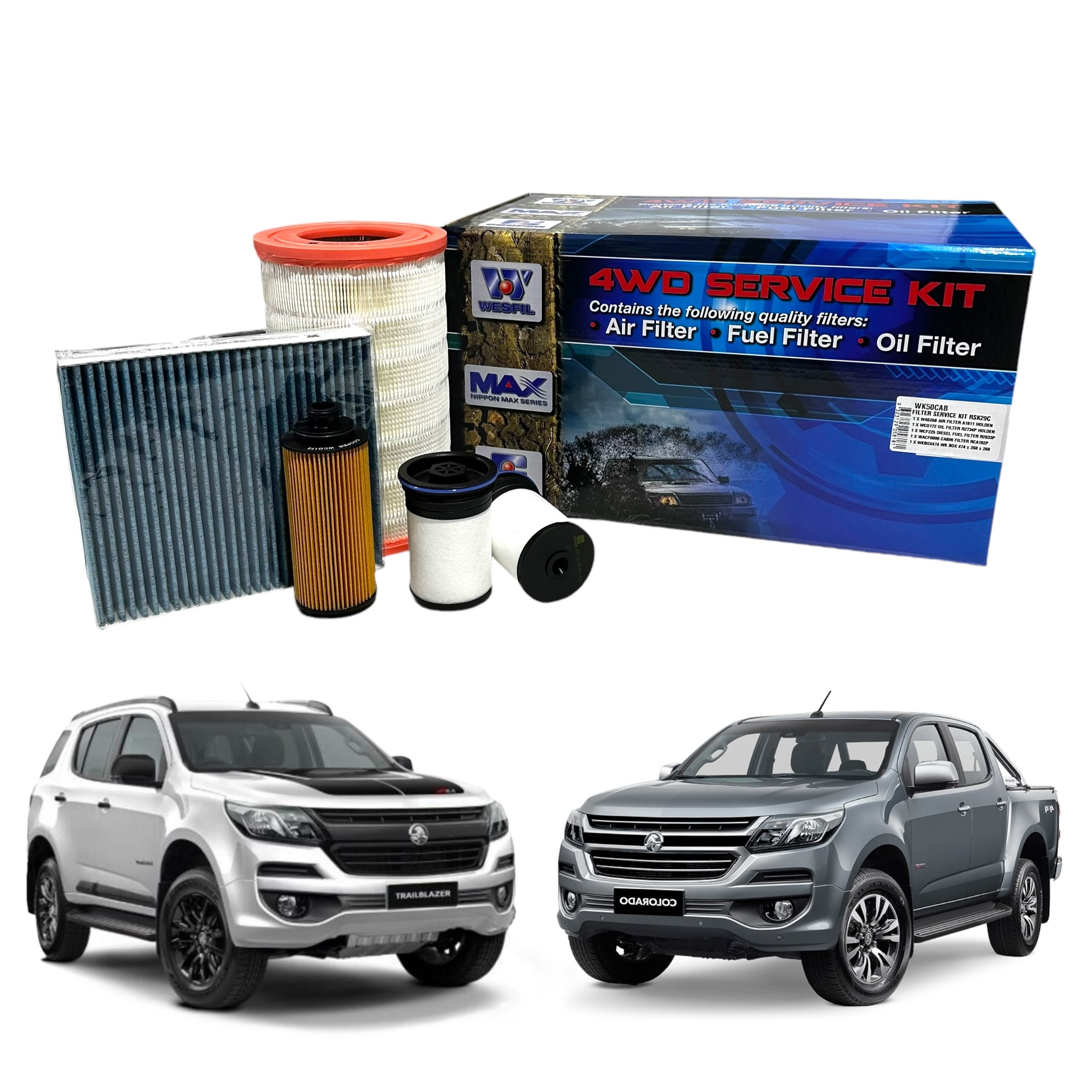 Holden RG Colorado, Trailblazer, HSV Sports Cat Cooper Filter Service Kit WK50CAB by Fast Industries