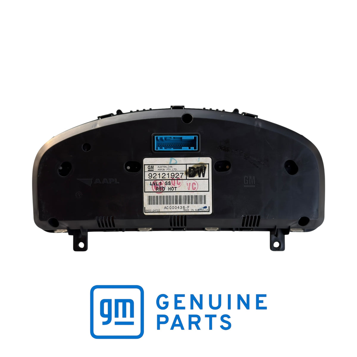 Genuine Holden VZ Commodore SS instrument cluster 92121927 angled view