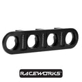 Raceworks 4 Way Bulkhead Plate RWF-838-04BK by Fast Industries