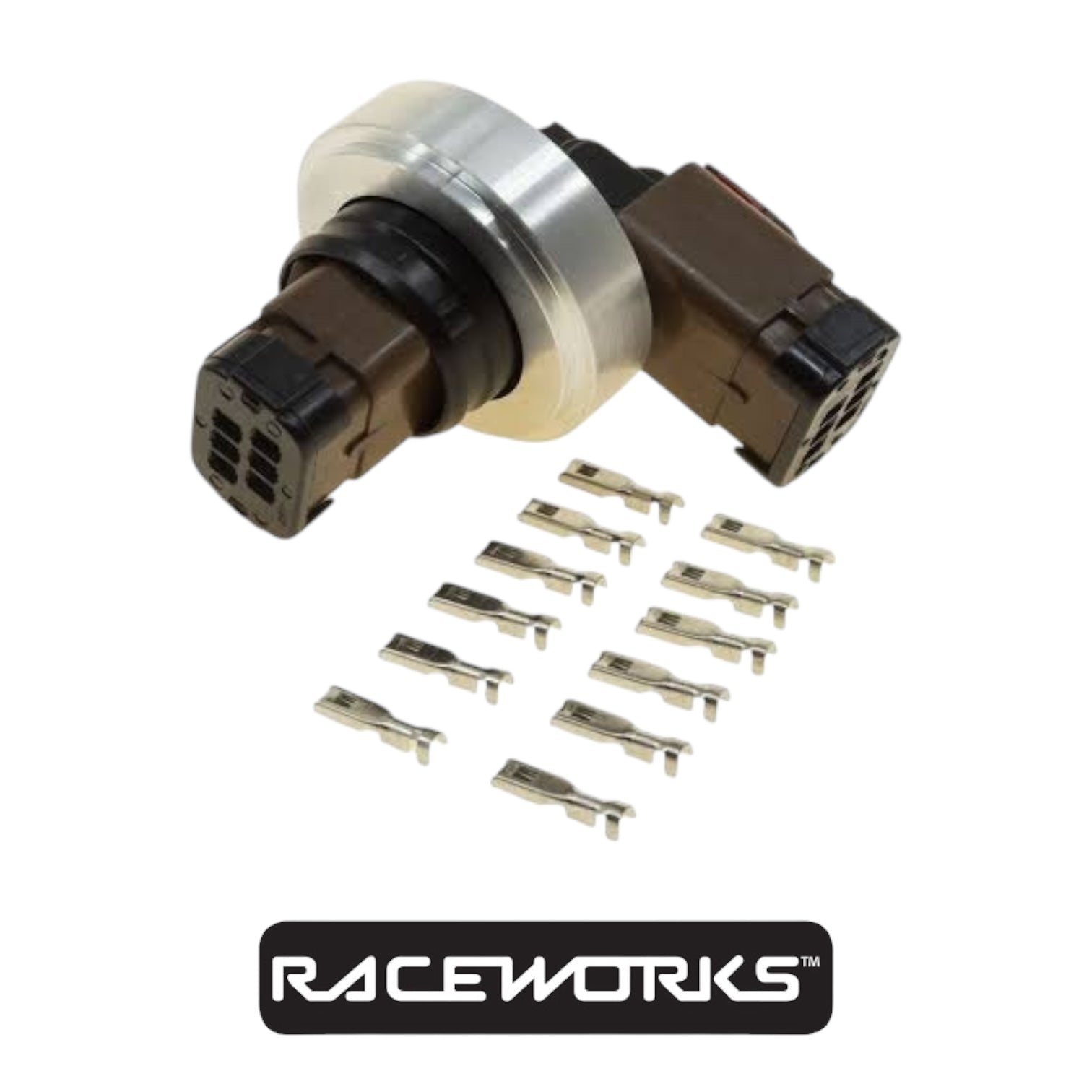 Raceworks 6PIN Electrical Bulkhead Steel Weld On Kit ALY-139-S by Fast Industries