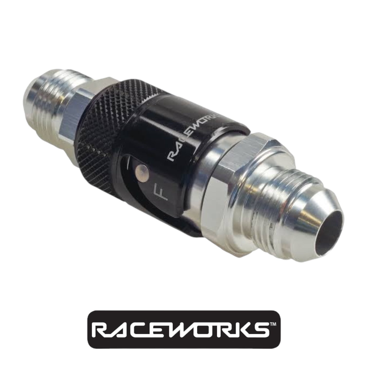 Raceworks Aluminium Quick Release AN-6 Fittings AN-8 Body RWF-QR101-06VBK by Fast Industries