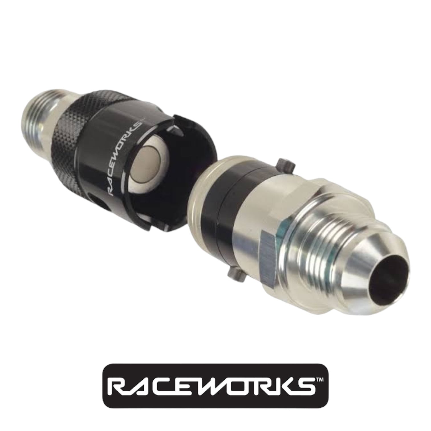 Raceworks Aluminium Quick Release AN-6 Fittings AN-8 Body RWF-QR101-06VBK by Fast Industries