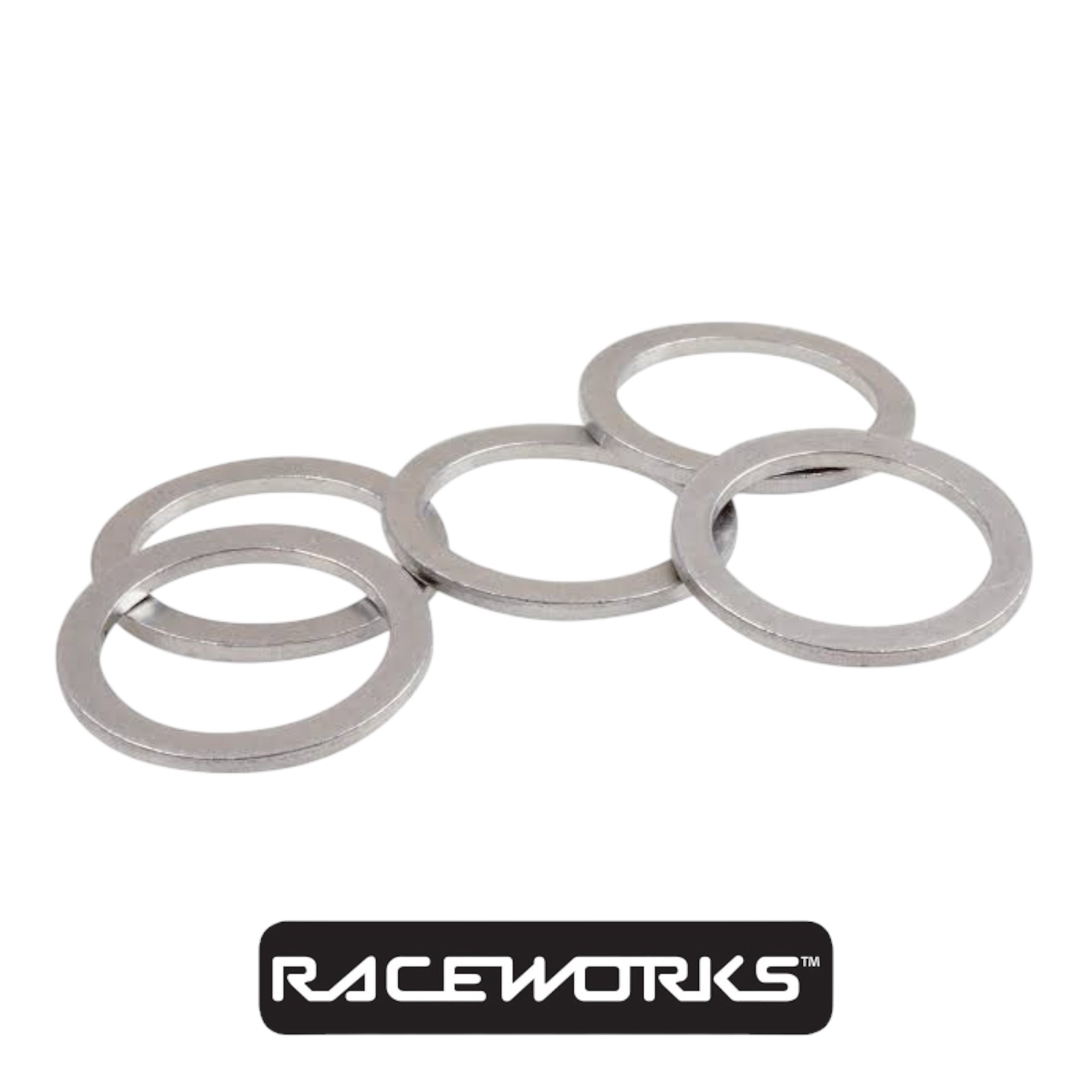 Raceworks Aluminium Washers AN-8 ID-19.5mm OD24.7mm T1.5mm 5 Pack RWF-901-08 by Fast Industries