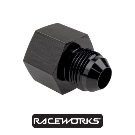 Raceworks AN-12 To AN-10 Female To Male Reducer RWF-950-12-10BK by Fast Industries