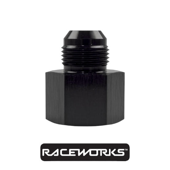 Raceworks AN-12 To AN-10 Female To Male Reducer RWF-950-12-10BK by Fast Industries