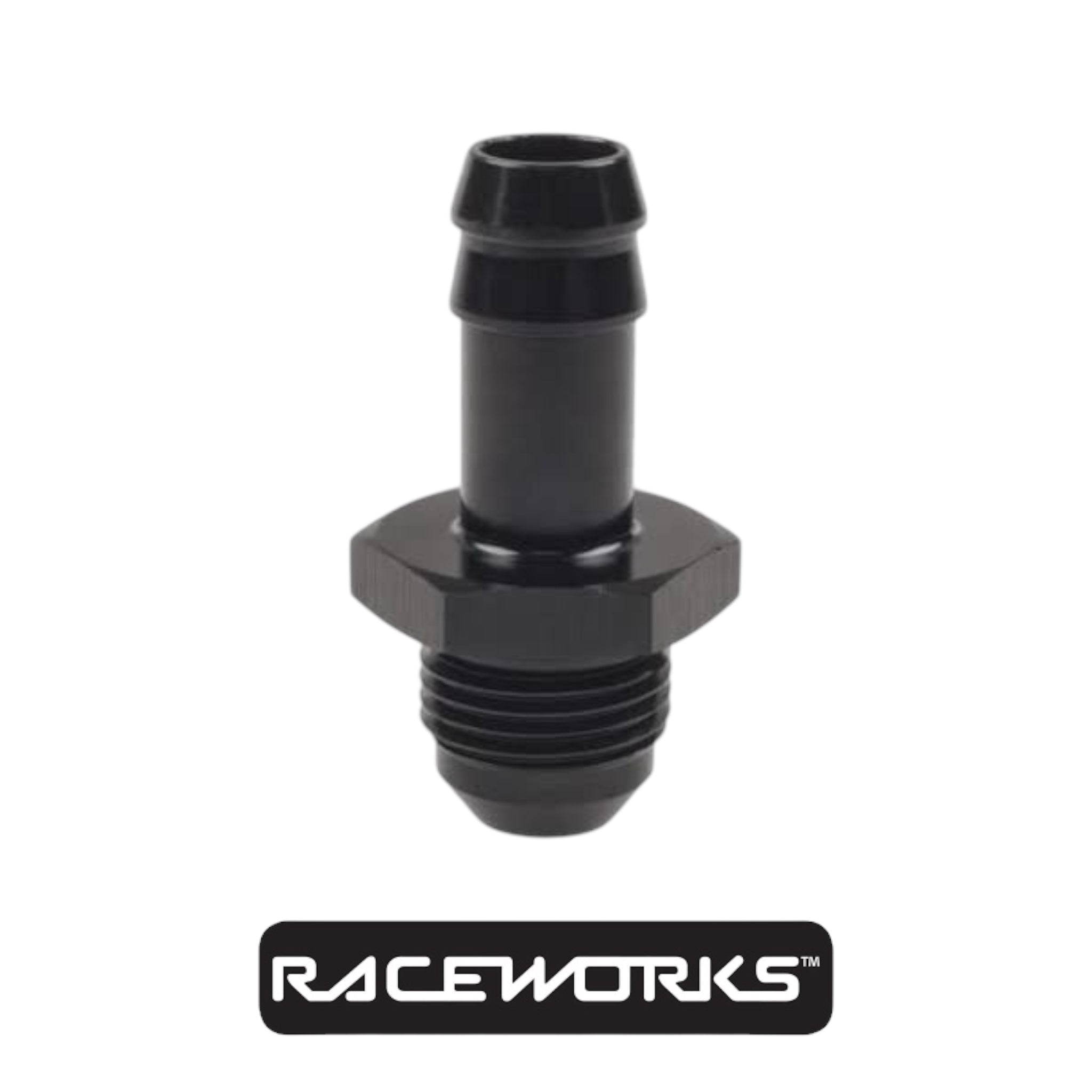 Raceworks AN-6 Male Flare To 5/16” (AN-5) Barb RWF-717-06-05BK by Fast Industries