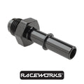 Raceworks AN-6 To 3/8” Male EFI Quick Connect RWF-716-06-06BK by Fast Industries