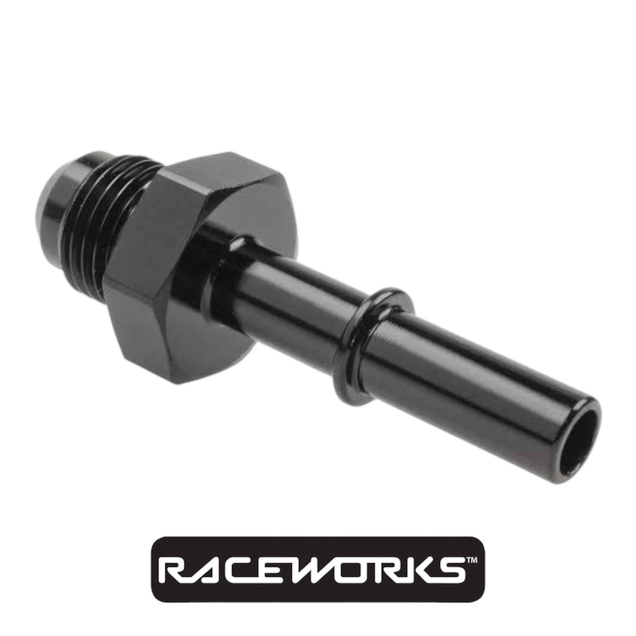 Raceworks AN-6 To 5/16” Male EFI Quick Connect RWF-716-06-05BK by Fast Industries