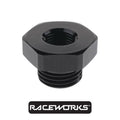 Raceworks AN-8 O-Ring Male To Female 1/8 NPT Reducer RWF-813-08-02BK by Fast Industries