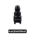 Raceworks AN-8 To 3/8 Billet Female EFI Quick Connect RWF-805-08-06BK by Fast Industries