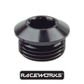 Raceworks AN in Hex O-Ring Plug AN-6 RWF-814-06BK by Fast Industries