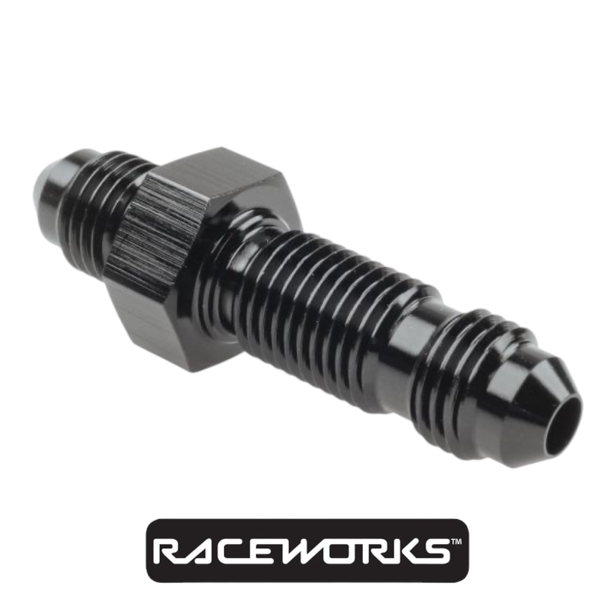 Raceworks Bulkhead Flare AN-4 RWF-832-04BK by Fast Industries