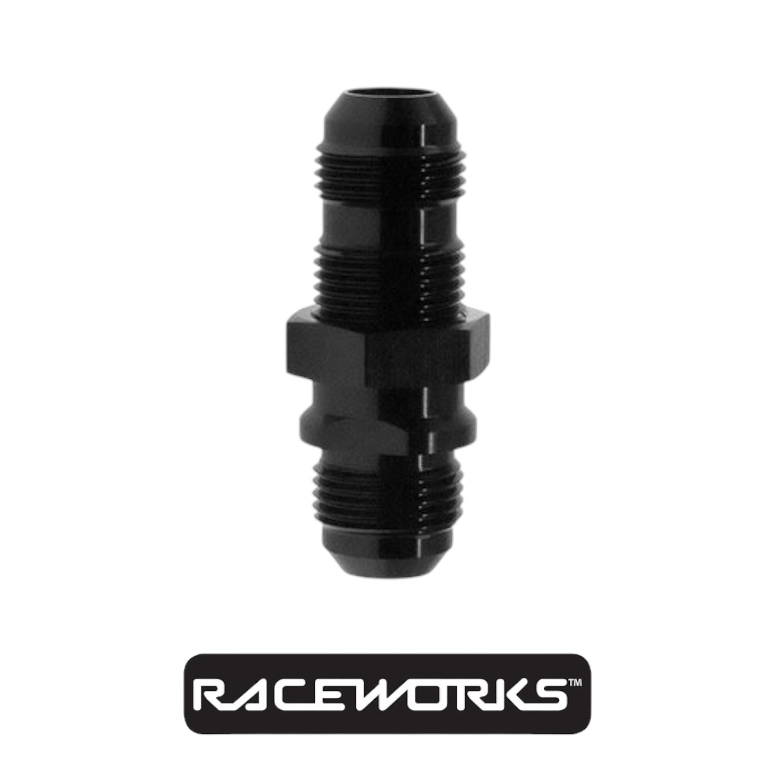 Raceworks Bulkhead Flare AN-8 RWF-832-08BK by Fast Industries