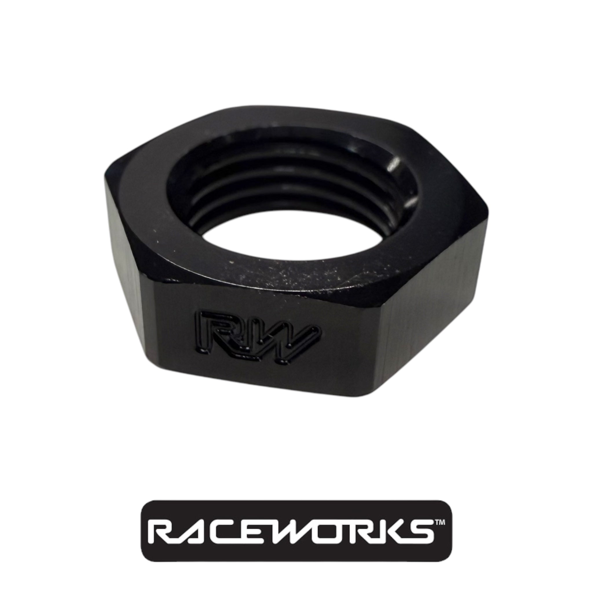 Raceworks Bulkhead Nut AN-6 RWF-924-06BK by Fast Industries