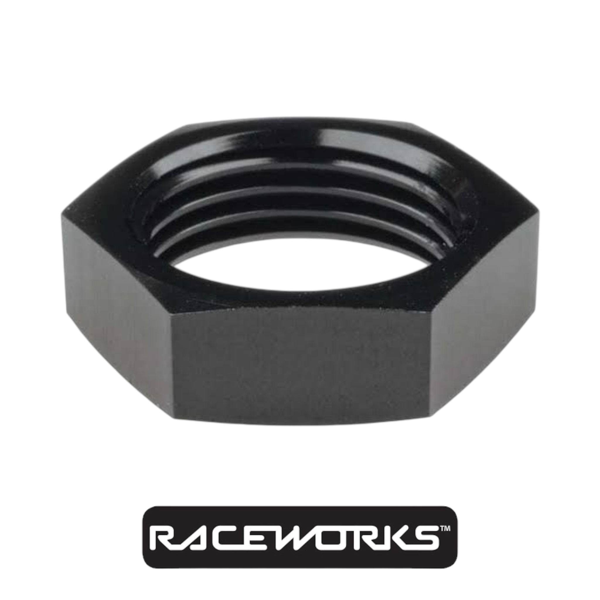 Raceworks Bulkhead Nut AN-8 RWF-924-08BK by Fast Industries