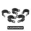 Raceworks Cushioned P Clamps ID 7.9mm 5pack RWF-158-8MM by Fast Industries