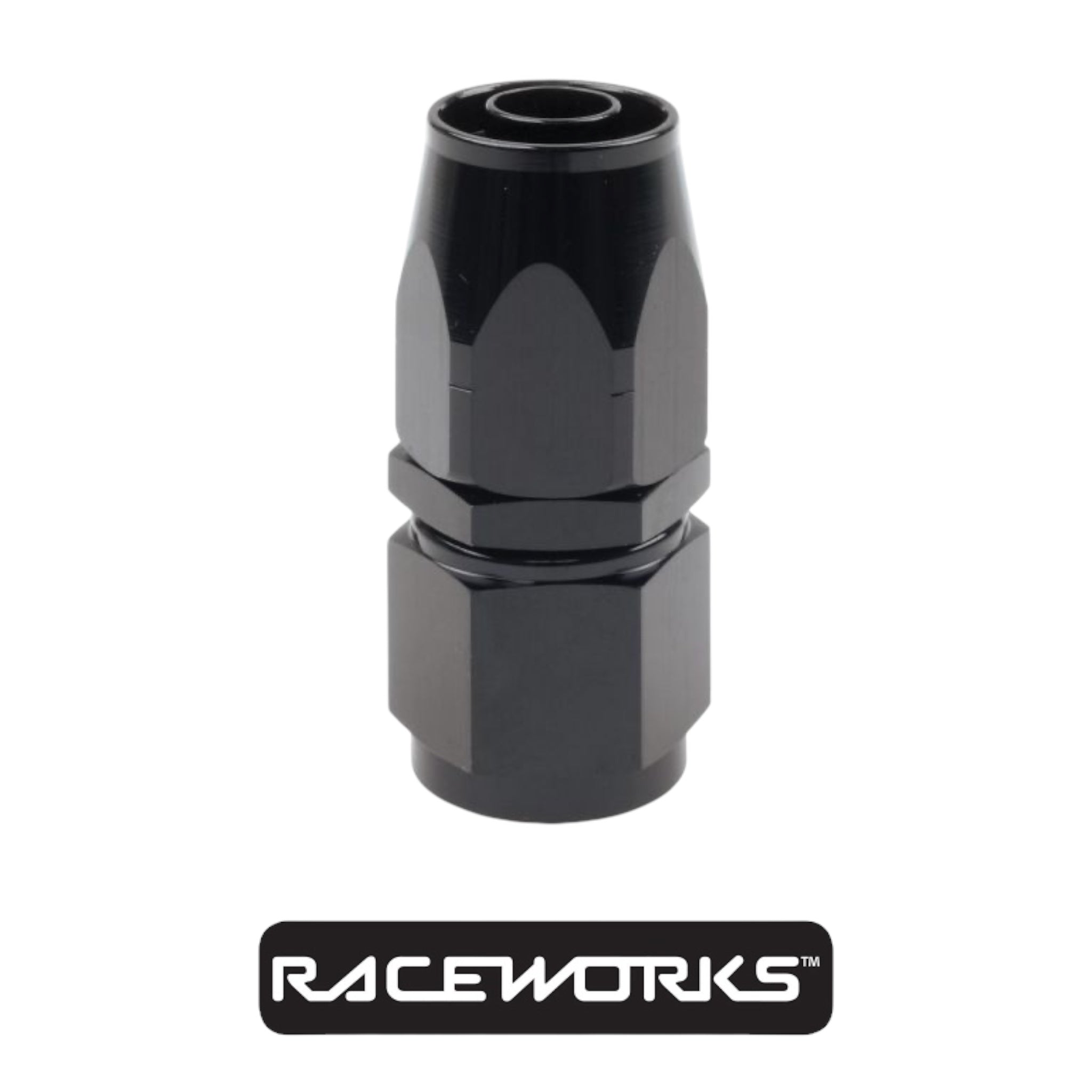 Raceworks Cutter hose fitting AN-8 Straight RWF-101-08BK by Fast Industries