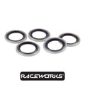 Raceworks Dowty Seal ID 14mm 5 Pack RWF-180-14MM by Fast Industries