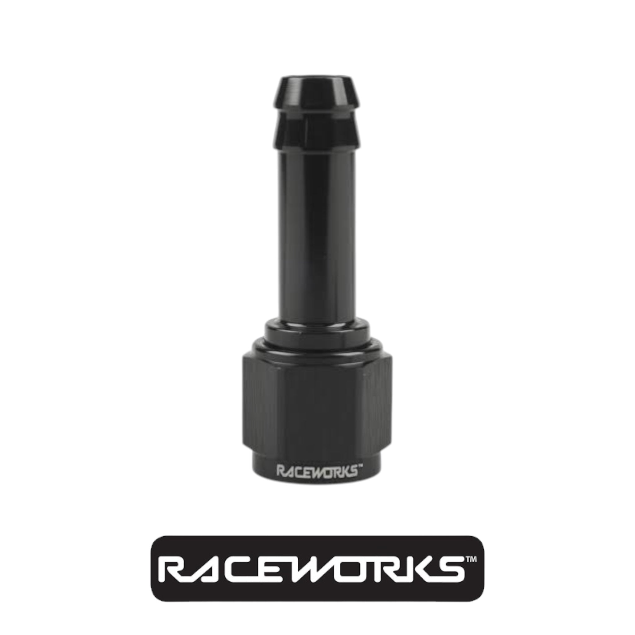 Raceworks Female AN-6 to Barb 3/8” RWF-411-06BK by Fast Industries