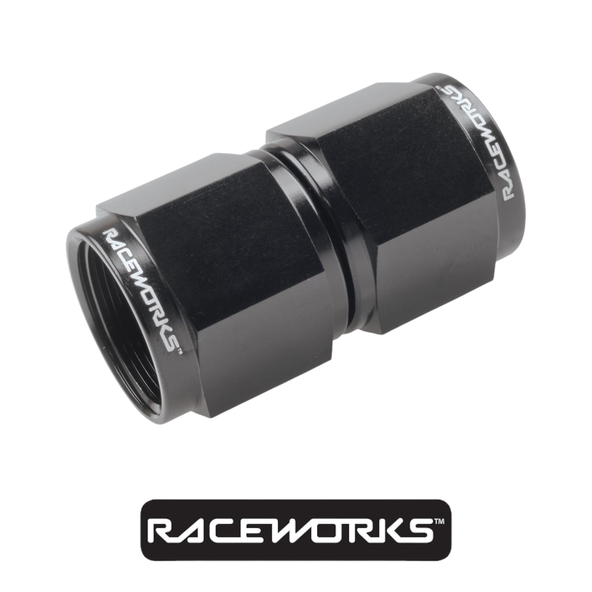 Raceworks Female To Female Swivel AN-8 Straight RWF-131-08BK by Fast Industries