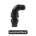 Raceworks Male AN-6 to 3/8” Tube 90 Degree Adaptor RWF-137-06-06BK by Fast Industries