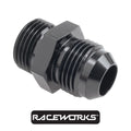 Raceworks Male Flare AN-10 To O-Ring Boss AN-8 RWF-920-10-08BK by Fast Industries