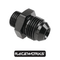 Raceworks Male Flare AN-8 To AN-6 Male ORB RWF-920-08-06BK by Fast Industries