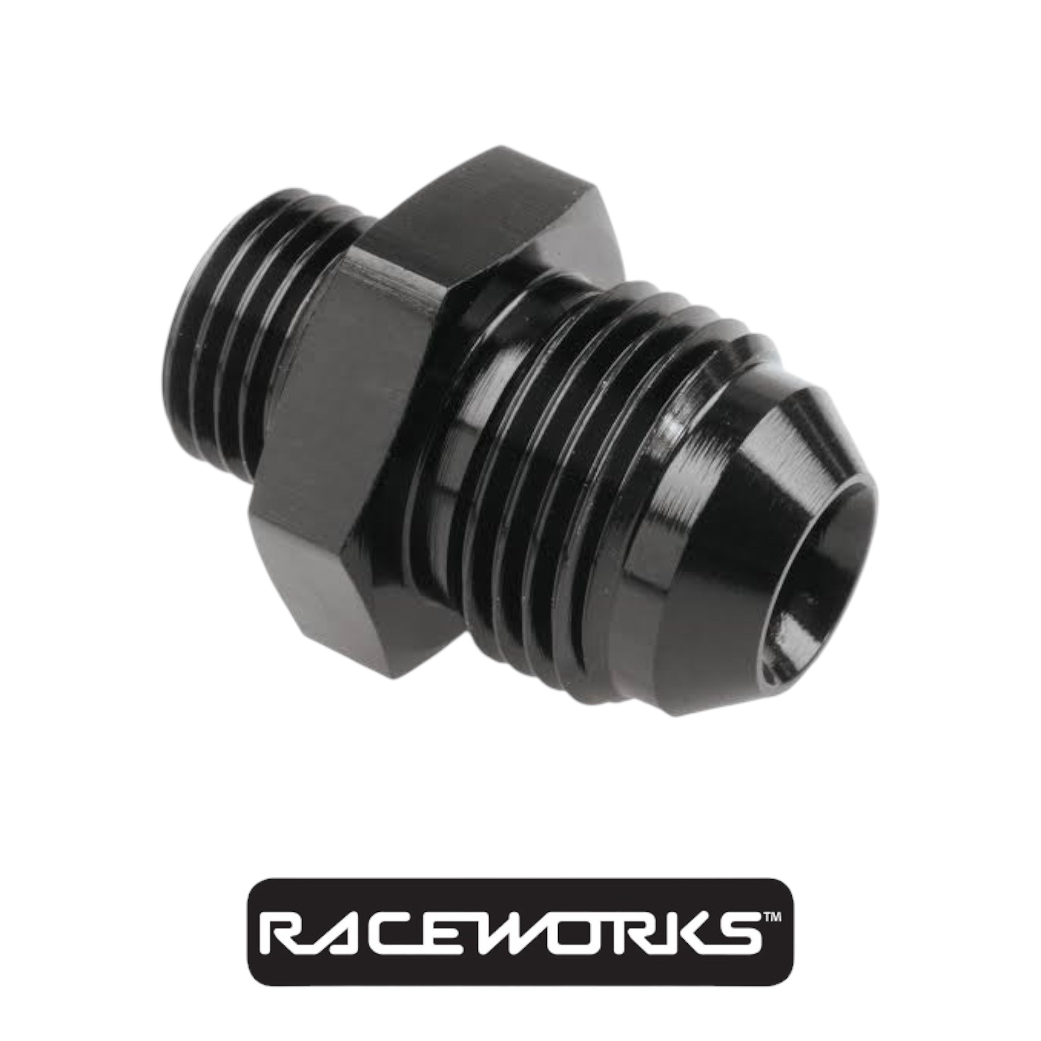 Raceworks Male Flare AN-8 To AN-6 Male ORB RWF-920-08-06BK by Fast Industries