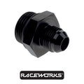 Raceworks Male Flare AN-8 To O-Ring Boss AN-12 RWF-920-08-12BK by Fast Industries
