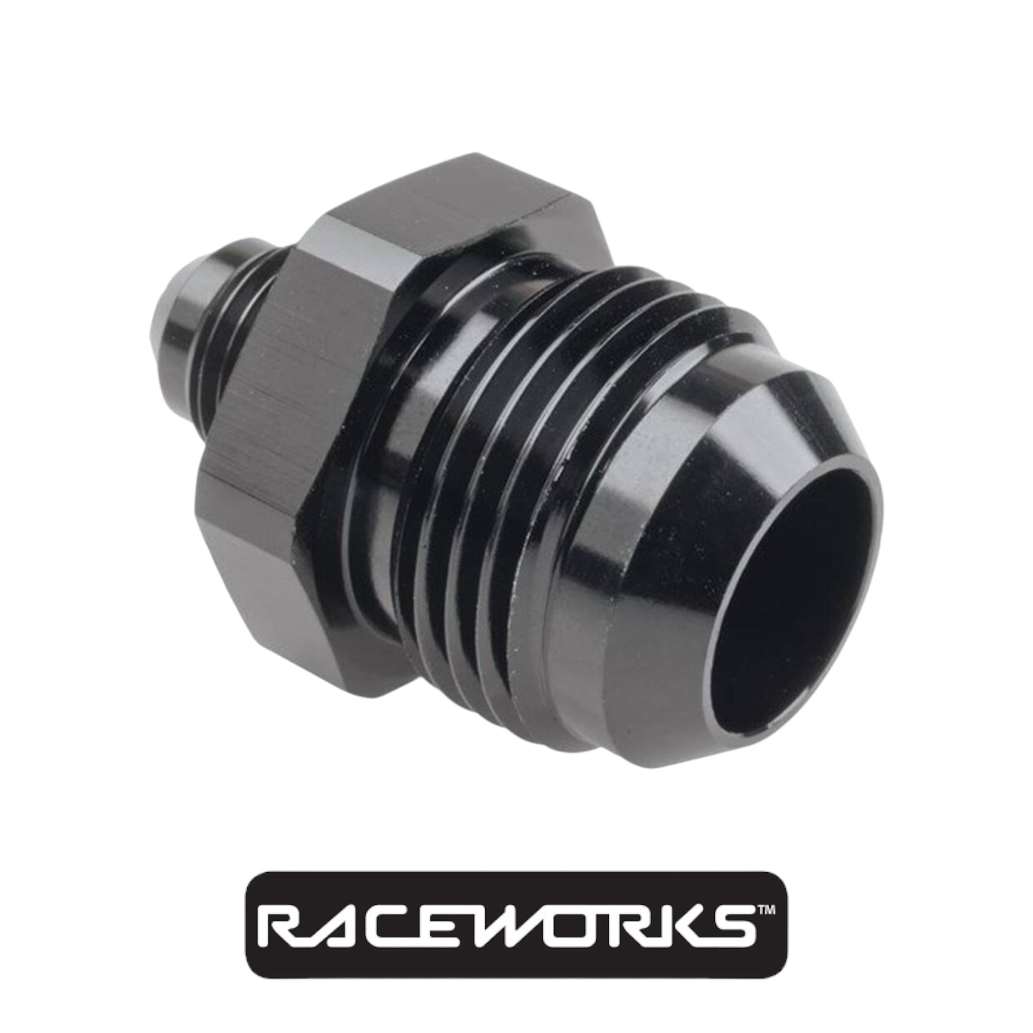 Raceworks Male Flare Reducer AN-10 to AN-6 RWF-815-10-06BK by Fast Industries