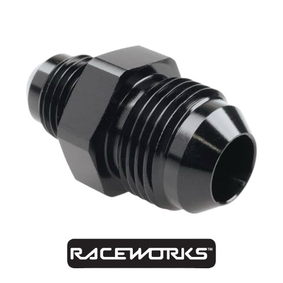 Raceworks Male Flare Reducer AN-10 to AN-8 RWF-815-10-08BK by Fast Industries