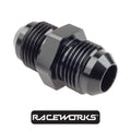Raceworks Male Flare Union AN RWF-815-08BK by Fast Industries