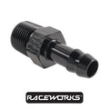 Raceworks Male NPT 3/8” to 3/8” (AN-6) RWF-421-06-06BK by Fast Industries