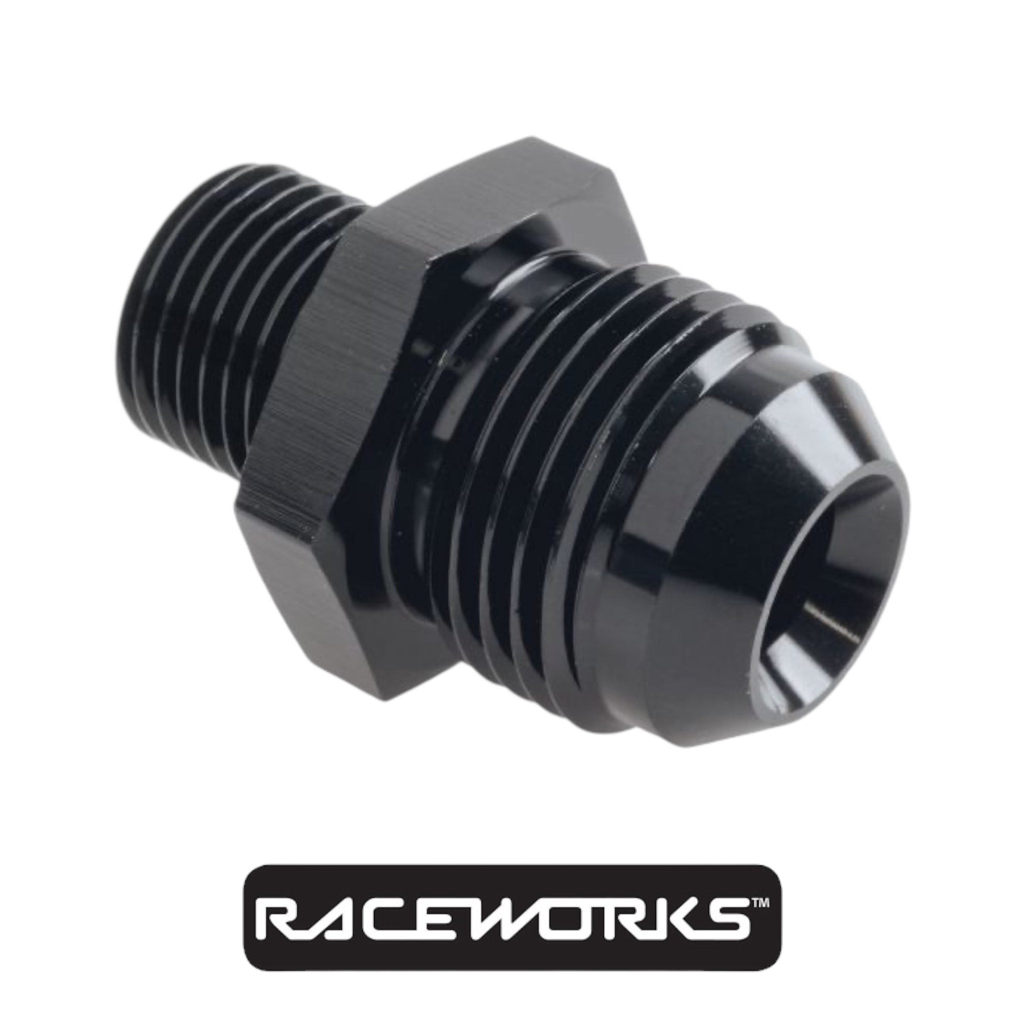 Raceworks Metric Male M16x1.5 To Male Flare AN-10 RWF-733-10BK by Fast Industries