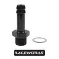 Raceworks Metric Male M18x1.5 to 1/2” Barb RWF-414-M18-08BK by Fast Industries