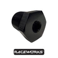 Raceworks NPT Reducer Female 1/8”- Male 1/2” RWF-912-08-02BK by Fast Industries