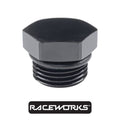 Raceworks O-Ring Plug AN-6 RWF-813-06BK by Fast Industries