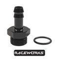 Raceworks O-Ring Port AN-8 to Barb 3/8” RWF-414-08-06BK by Fast Industries
