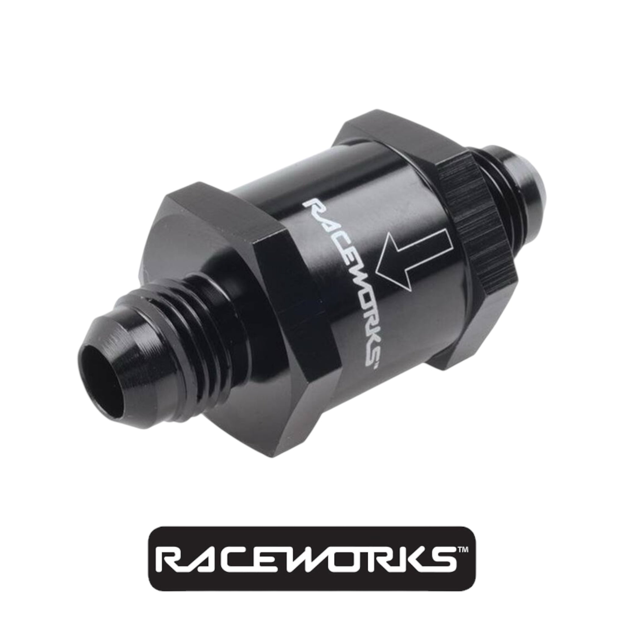 Raceworks One Way Valve AN-8 RWF-610-08BK by Fast Industries