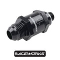 Raceworks One Way Valve M12x1.5 to AN-8 RWF-612-08BK by Fast Industries