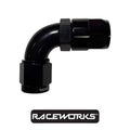 Raceworks PTFE Hose Fitting AN-6 90 Degree RWF-203-06BK by Fast Industries
