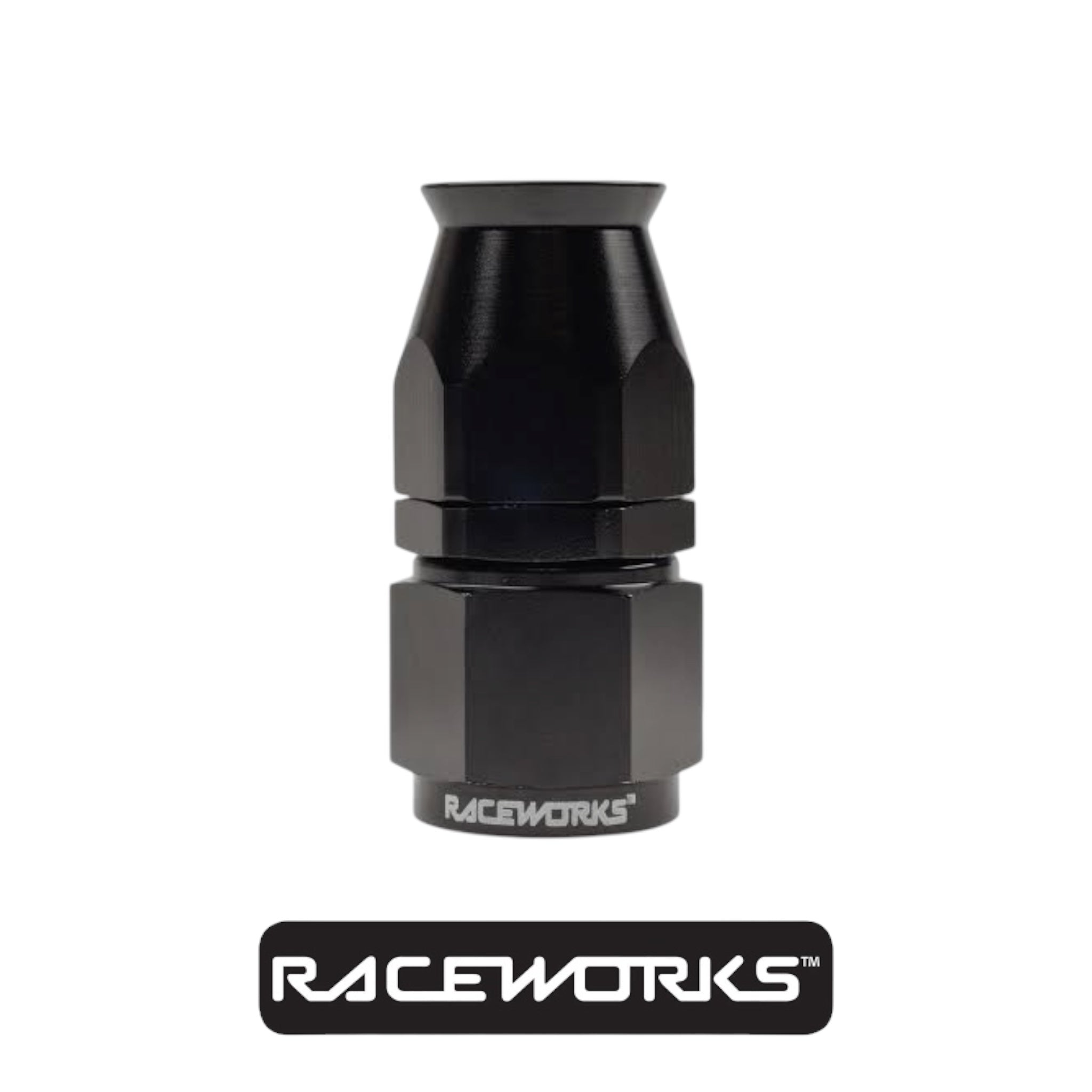 Raceworks PTFE Hose Fitting AN-6 Straight RWF-201-06BK by Fast Industries