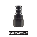 Raceworks Push Lok Hose Fitting AN-6 Straight RWF-401-06BK by Fast Industries
