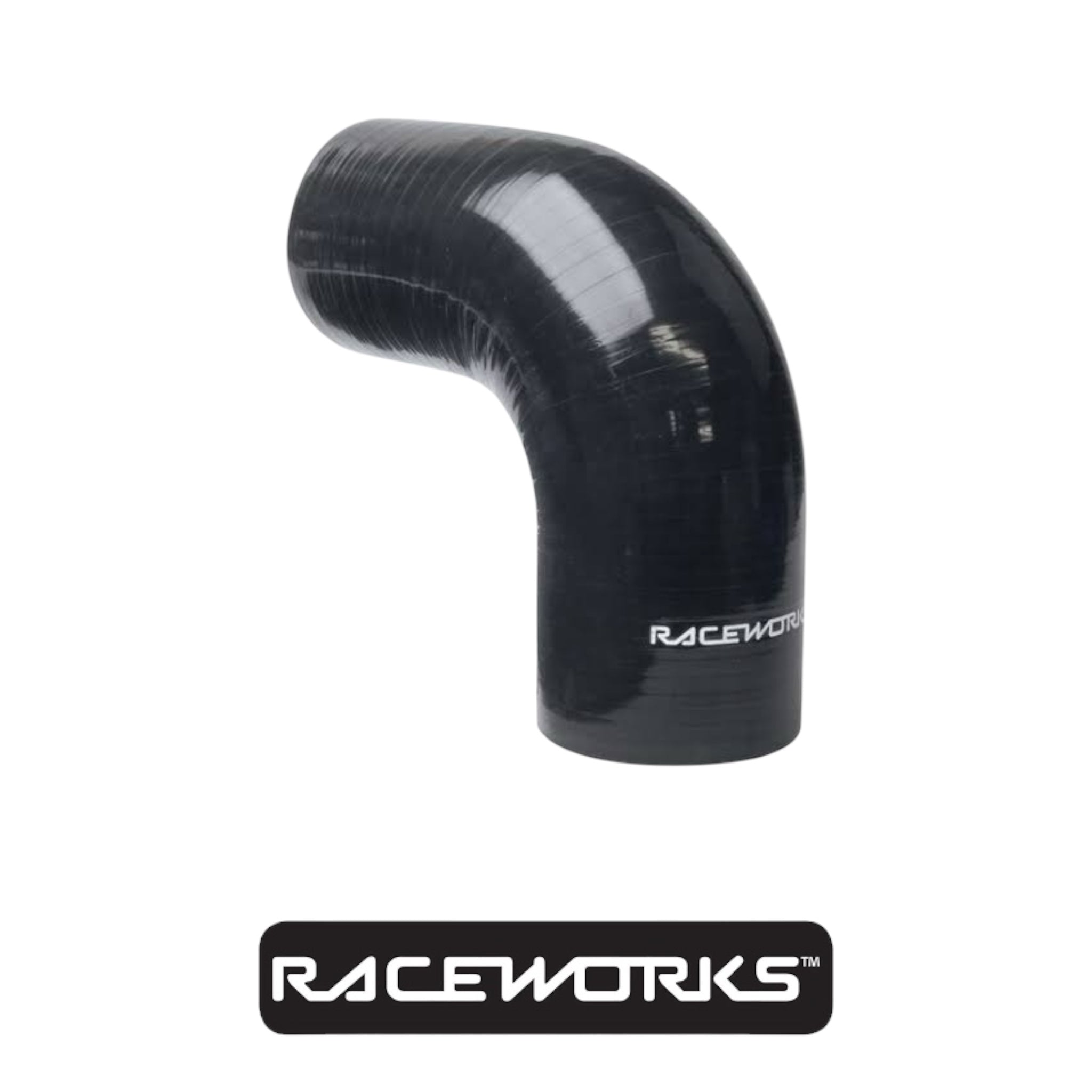 Raceworks Silicone Hose 90 Degree Elbow 3” (76MM) Black SHE-090-300BK by Fast Industries